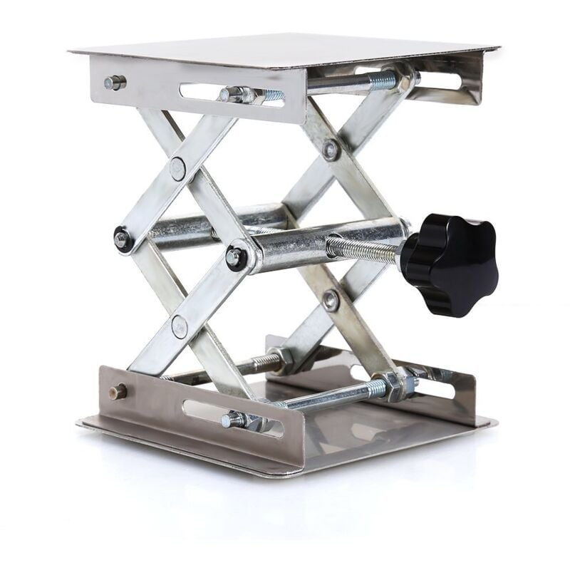 100X100mm Edelstahl-Hebebühne, Hebebühne, Scherenständer, Labor-Hebebühne, Heber für biologische, physikalische und chemische Experimente