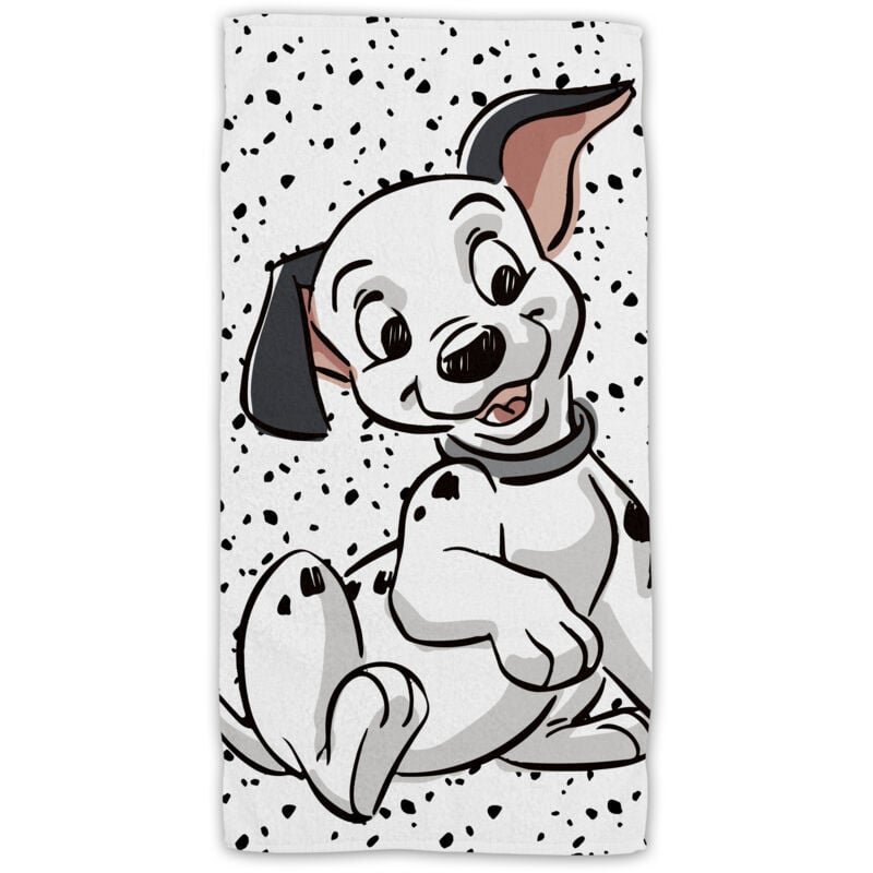 Argofield - 101 Dalmatians Baumwolle Strandtuch Frottee Badetuch mit Premium Druck, 70x140 cm