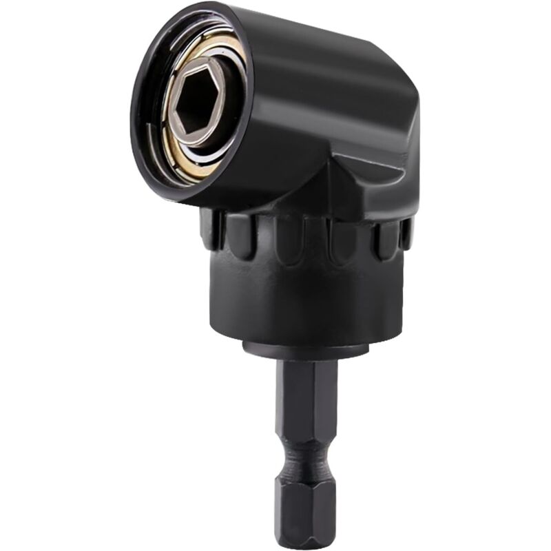 105°-Winkelschraubendreher-Adapter, rechtwinkliger Bohrer, 1/4-Zoll-Sechskantbohrer, magnetischer Winkelbit für Akkuschrauber, Winkelbohrer-Bit zum