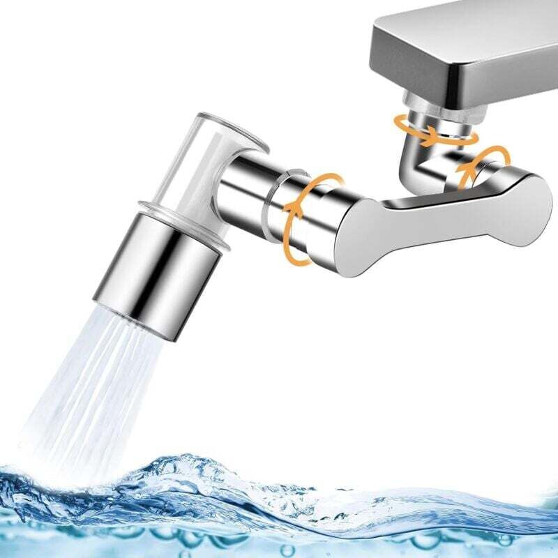 1080 Grad drehbare Wasserhahnverlängerung, 2 Modi, verstellbar, universeller Roboterarm, Wasserhahnverlängerung für Küche und Bad