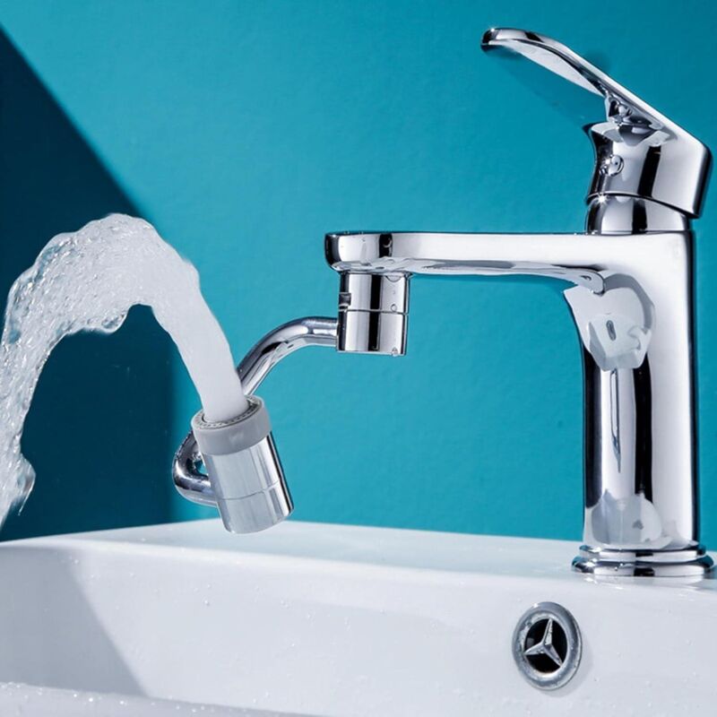 1080 Küchenspülen-Wasserhahnverlängerung Ersatzkopf für 2-Modus-Küchenarmatur Roboterarm-Adapter Küchenspüle Armaturen Bubbler Düse Generic