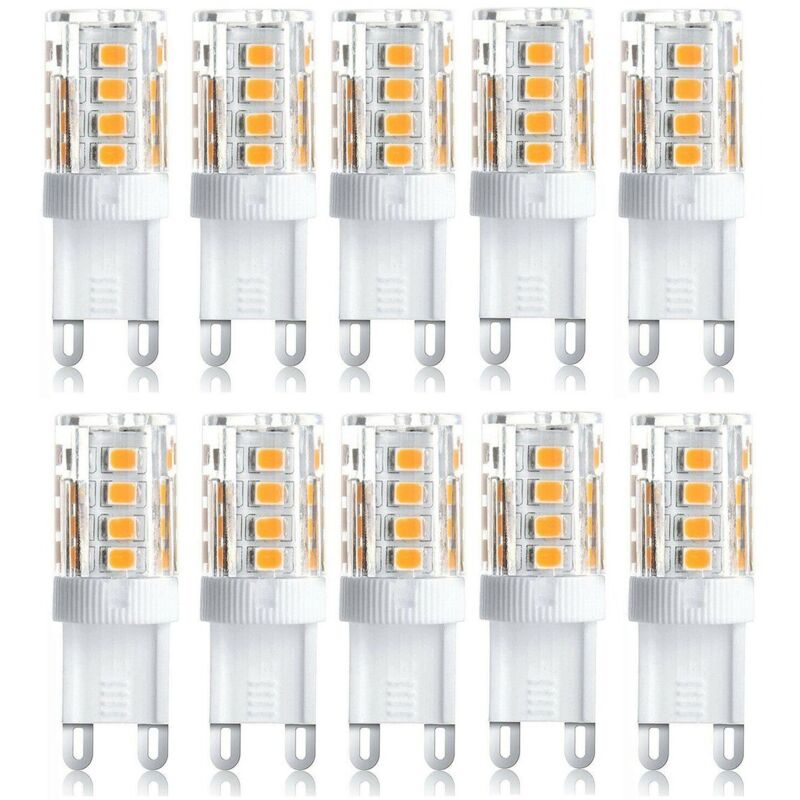 Linghhang - 10er Pack led Strahler, led Dekoleuchte, G9 led Birne, 5W Warmweiß Kaltweiß, Energiesparende led Leuchtmittel, Ersatz Halogenlampe, ac