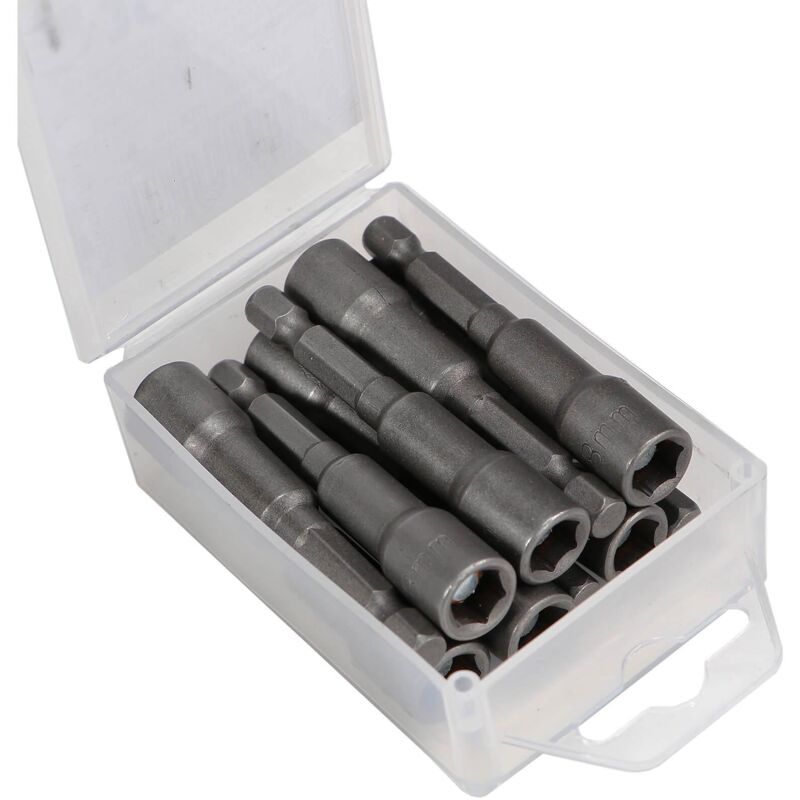 Beast - 10er Pack Magnet Bit Stecknuss 8mm Steckschlüssel Nuss magnetisch 10 Stück