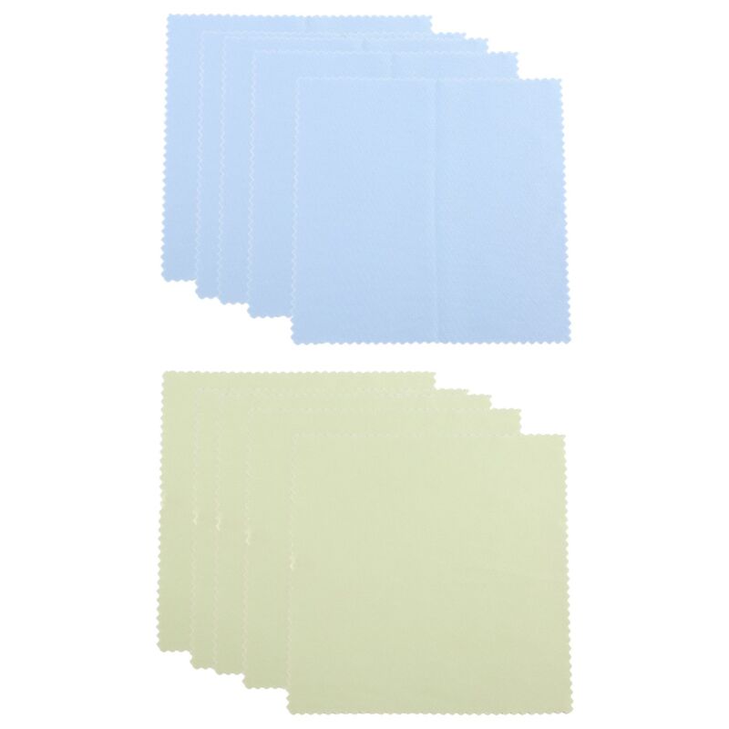 Tlily - 10er-Pack Mikrofaser-Reinigungstücher für /Clenz/ Brillen/Sonnenbrillen/Korrekturbrillen/Sonnenbrillen, Linsen, Kamera, cd, dvd, pda, iPads,