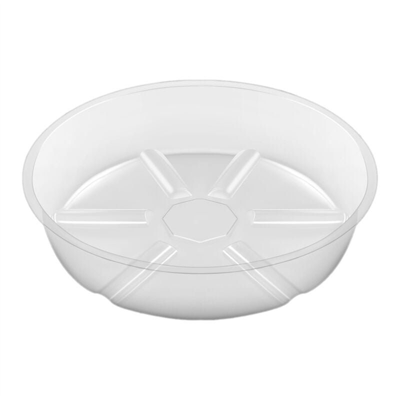 Tlily - 10er-Pack Pflanzenuntersetzer, Tropfschale, 6 Zoll, durchsichtiger Blumentopf aus Kunststoff für Zimmerpflanzen, Töpfe