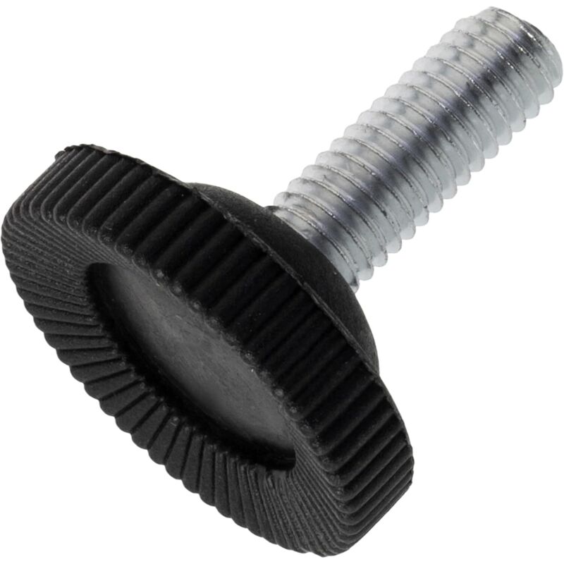 10er-Set M8 Ø29 mm verstellbare Möbelfüße zum Einschrauben - Höhe 32 mm - Kunststoff - Farbe: Schwarz - Sofas, Schreibtische, Fernseher