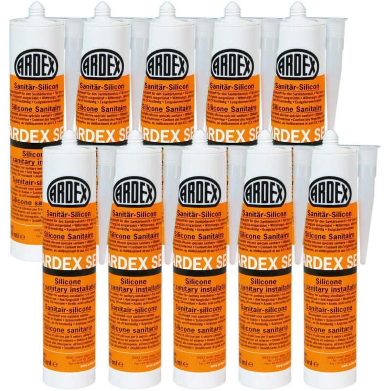 Ardex Gmbh - 10x ardex se Sanitär-Silicon Sandgrau 310ml