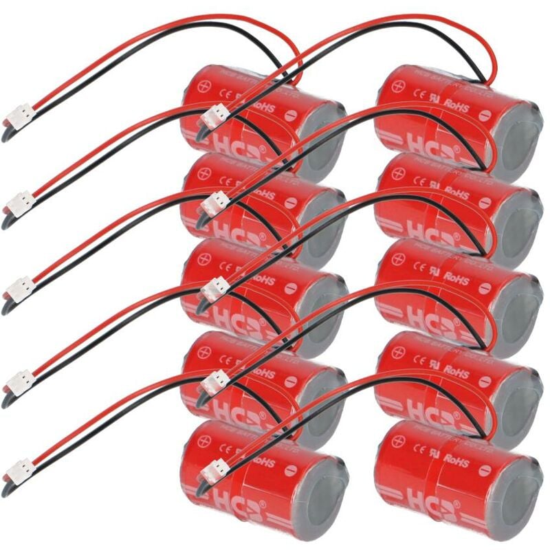 Verschiedene - 10x Lithium Batterie ER14250M dom Protector Schließzylinder kompatibel zu 298384