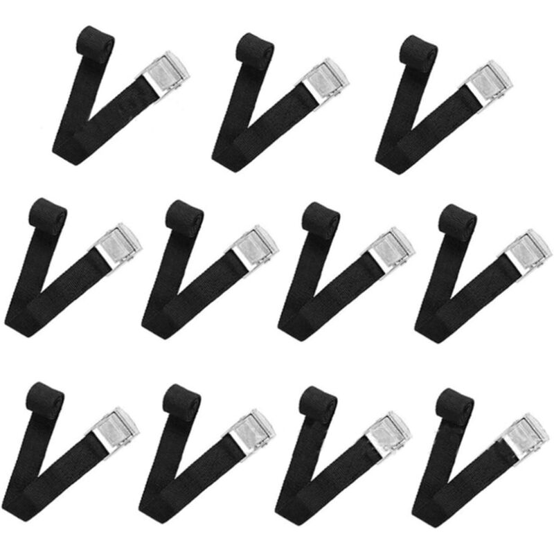 Csparkv - 11 pcs Zurrgurt 240CM Fahrradträgergurt Spanngurt Befestigungsgurt mit verstellbarer Schnalle für Fahrradträger Motorrad Auto Maximale