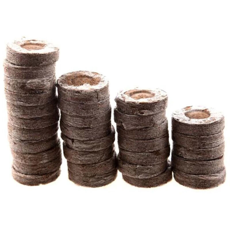 110 Pcs Professionelle Torf Pellets Anlage Ausgangs Boden Block Sämling Stecker Umwelt Garten Kindergarten