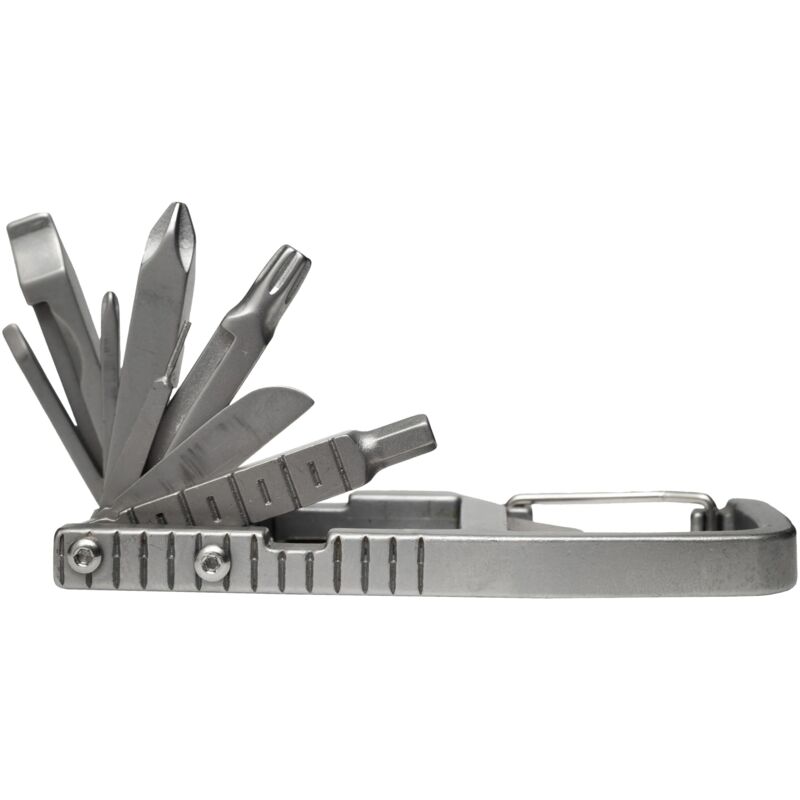 12-in-1 Multifunktionskarabiner, faltbares Werkzeugset, Multifunktionsschlüsselring, Schraubendreher, Flaschenöffner, ideal für Camping, Wandern und