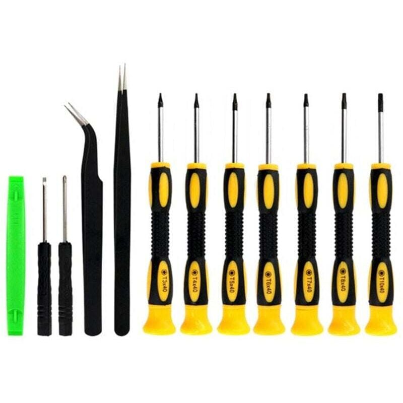 12-in-1 Torx-Schraubendreher-Set, T3 T4 T5 T6 T7 T8 T10 Spezifikationen Magnetischer Schraubendreher für Handy, Xbox, PS4, Ringhalterung, Computer