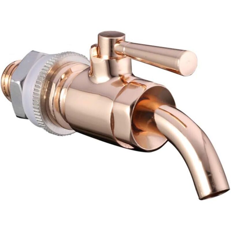 12 mm Fasshahn aus Metall für hölzerne Weinfässer – praktischer Getränkespender (zufällige Farbe)