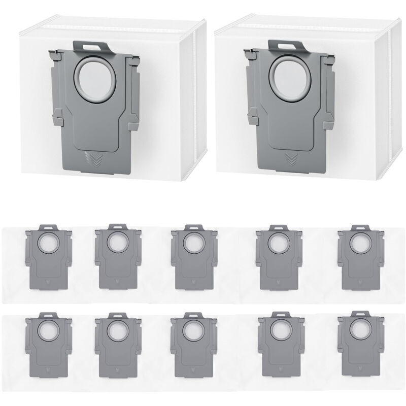 12 Staubbeutel für Roborock Q5+, Q5 Max+, Q5 DuoRoller+, Q5 Pro+, Q7+ Max+/M5+/L5+, Q8 Max+, S8+, S8 Pro Ultra, S7 MaxV/Max Ultra, Q10 S5+/X5+