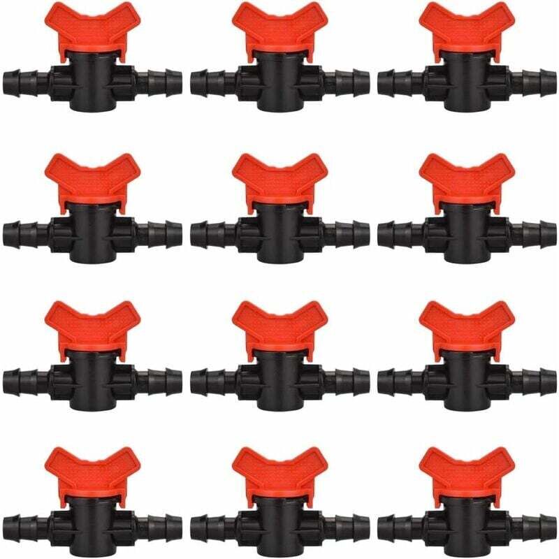 12 Stück Garten-Wasserhahn, Garten-Bewässerungsschlauch 16 16 mm Garten-Wasserhahn aus Kunststoff für die Außensteuerung des Gartenwasserhahns