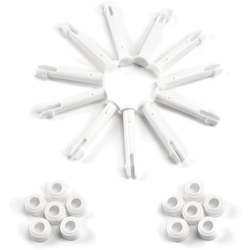 12 Stück Kunststoffstifte, Intex-Pool-Ersatzteile, Kunststoffstift-Pool, für die meisten Rahmenpools – rechteckiges/rundes Pool (6 cm)