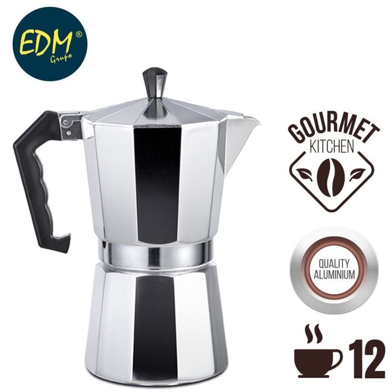 Gourmet Kitchen 12-Tassen-Kaffeemaschine aus Aluminium