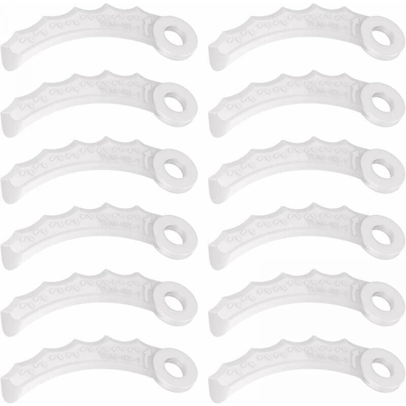 12-teilige Kunststoffklinge, kompatibel mit Makita 198383-1 und 198426-9, Makita DUR189RF Fadenschneider, UR100DZ, DUR191LZX3, DUR181Z, DUR192LZ,