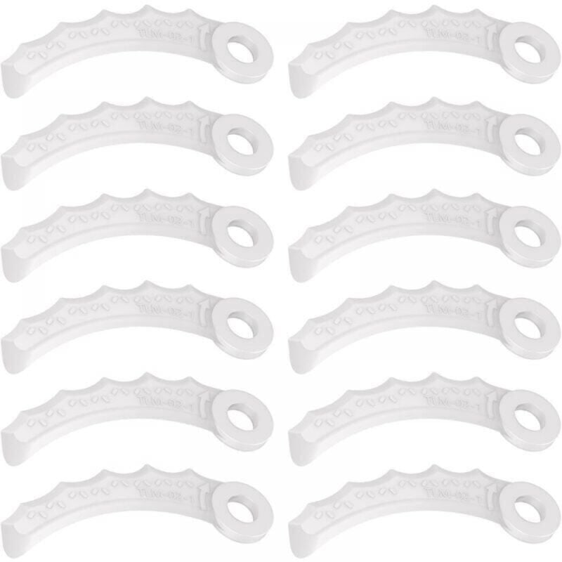 12-teilige Kunststoffklinge, kompatibel mit Makita 198383-1 und 198426-9, Makita DUR189RF, UR100DZ, DUR191LZX3, DUR181Z, DUR192LZ, DUR368AZ,