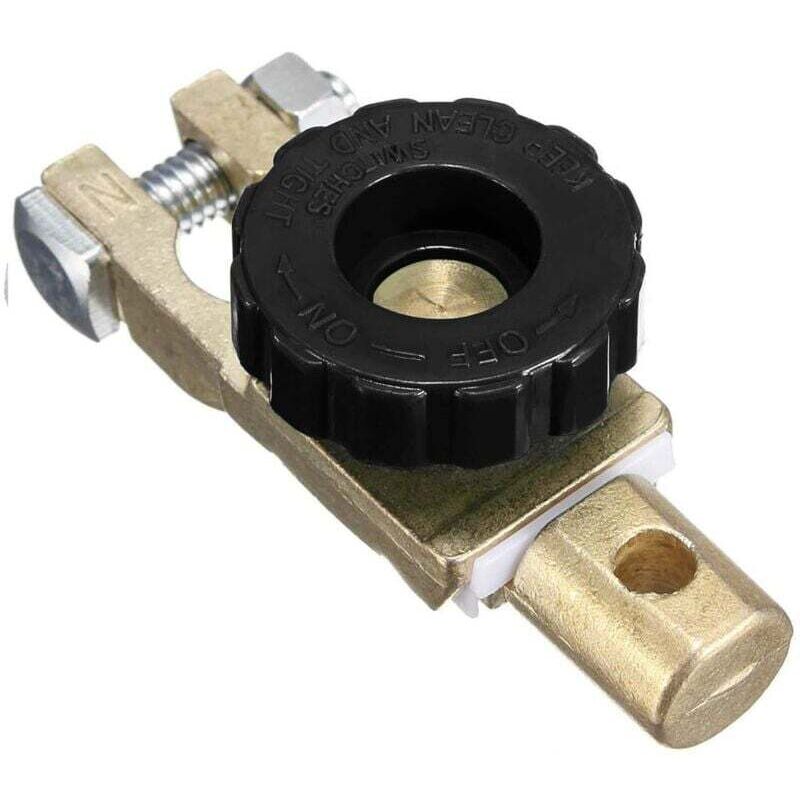 12 V 24 V Batterieklemme Autobatterie-Trennschalter Trennschalter mit schwarzem Knopf für Auto-LKW-Boot-Oberpfosten