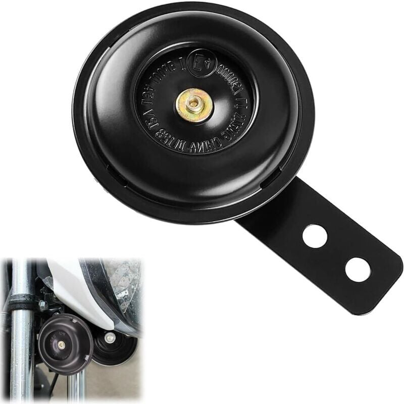 12 V laute Hupe, Universalhupe für Roller, Motorrad, Dreirad, Auto, Elektroroller – extrem laut 105 dB, wasserdicht FLITI