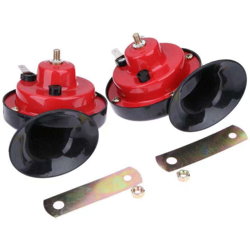 12-V-LKW-Hupe, zweifarbige Autohupe in Schneckenform, 110 ± 5 dB, Lautsprecher-Warnhupe mit Halterung, für LKW, Zug, Boot, Auto