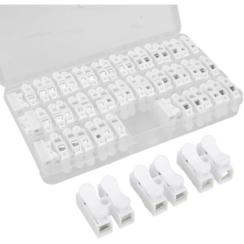 120 Stücke Schnellsteckverbinder Set-Praktische kabel verbinden Lösung mit durchgangsverbinder-Vielseitige lüsterklemmen klein für Haushalt & KFZ –
