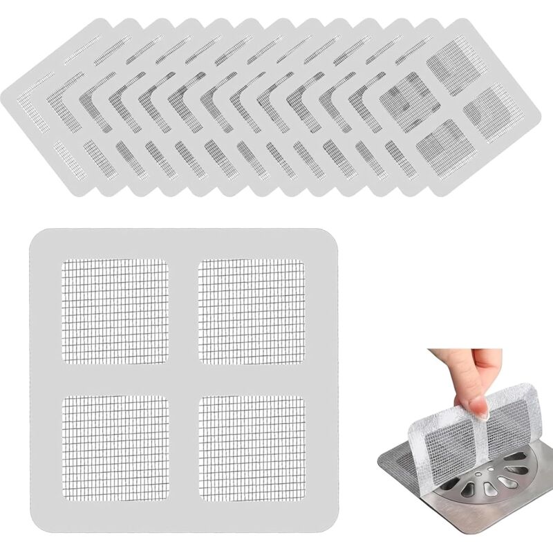 Bluedeer - 120Stück Abflusssieb Dusche, Wegwerfbare Duschabfluss Haarfänger, Haarsieb Dusche Waschbecken, Abflusssieb Küchenspüle, Praktische