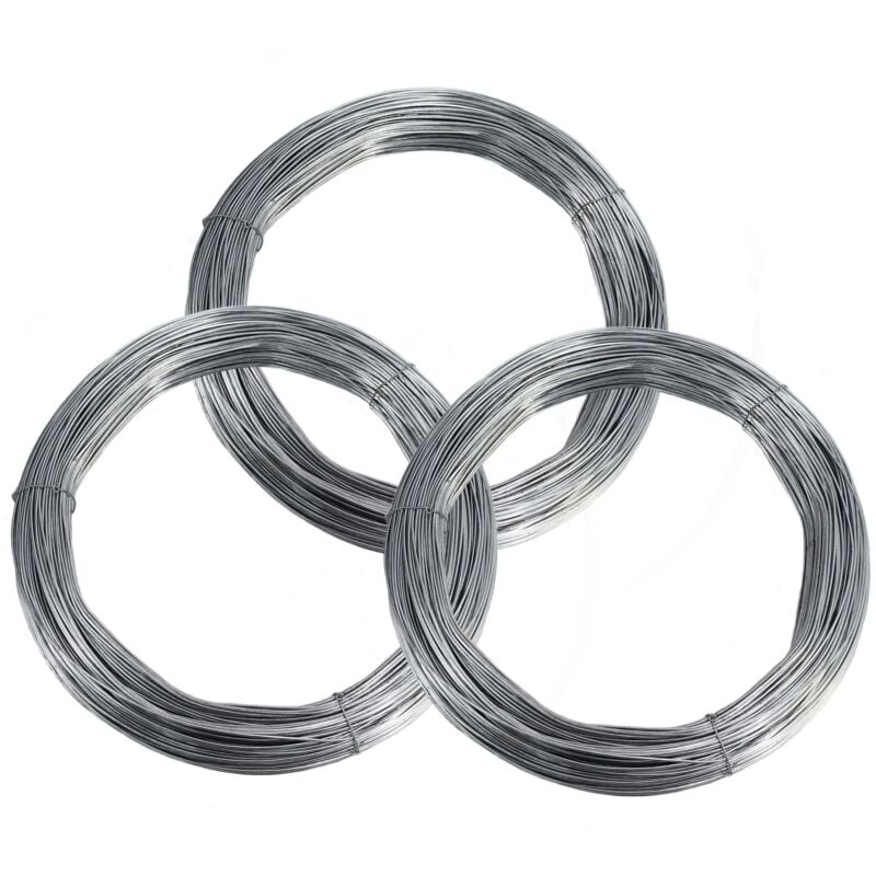 Aquagart - 125m Spanndraht 3,0mm für Wildzaun Forstzaun Weidezaun Knotengeflecht