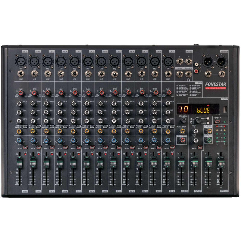 12in Usb-c Studio Mischpult Fonestar Mix-12pro