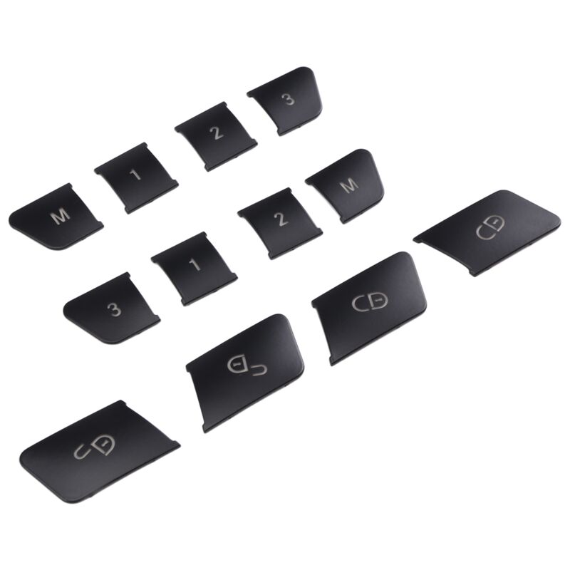 Tlily - 12Pcs Auto Tür Sitz Memory Lock Schalter Tasten Aufkleber Abdeckung Trim für ce Klasse cla gla gls ml