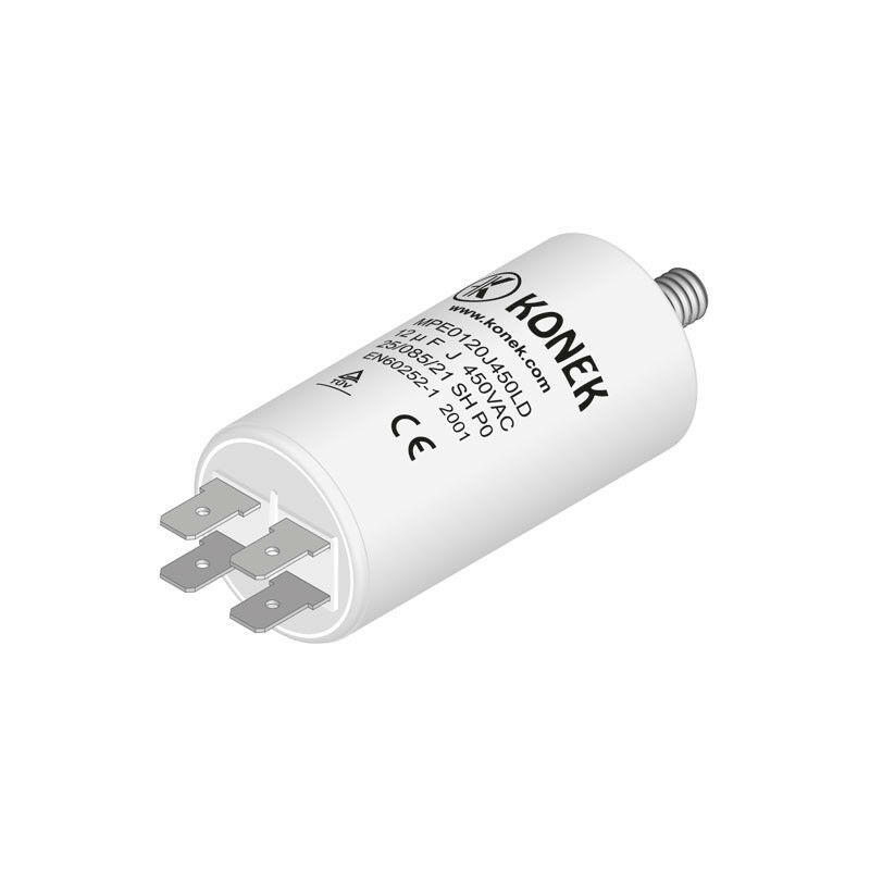 12uF 450Vac Kondensator Motor Arbeit Motor faston y M8