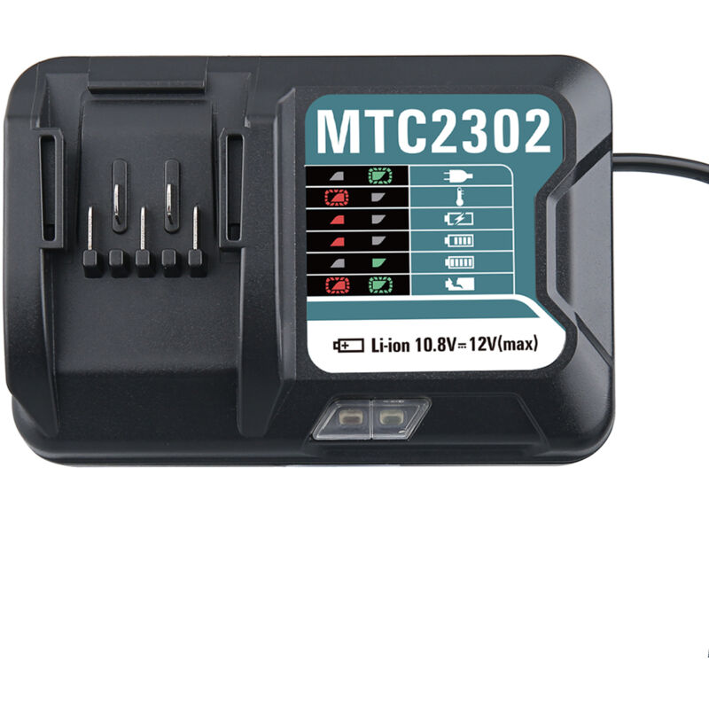 Pdstation - 12V 1.5A DC10WD Ladegerät kompatibel mit Makita BL1040B BL1020B BL1021B BL1016 Bl1041B Akku Ersatz für Makita 10.8V-12V DC10WD DC10SB