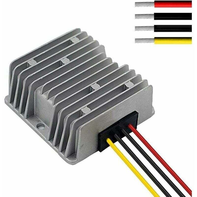 12V 15A Gleichspannungsstabilisator/Überspannungsschutzregler für Fahrzeuge, XU, Netzteil für Pkw, Lkw, Boote, Solaranlagen etc. (24V Eingang, 12V