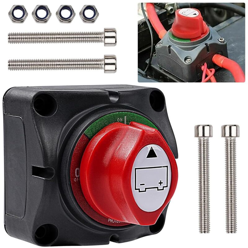 12V-48V Batterietrennschalter: 48V 275A Autobatterie-Trennschalter - Batterietrennschalter für Boot, LKW, Wohnmobil, Traktor