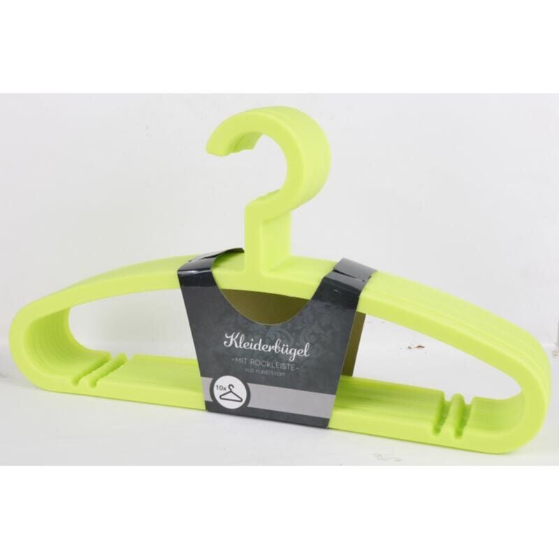 Buri - 12x 10er-Set Kleiderbügel XXL-Packung 120 Stück aus Kunststoff Wäsche aufhängen