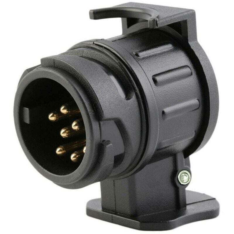 13-poliger auf 7-poliger Anhängeradapter für Standard-Eurostecker, Anhängerkupplung, LKW, Wohnwagen, Steckdose, elektrischer Anschluss