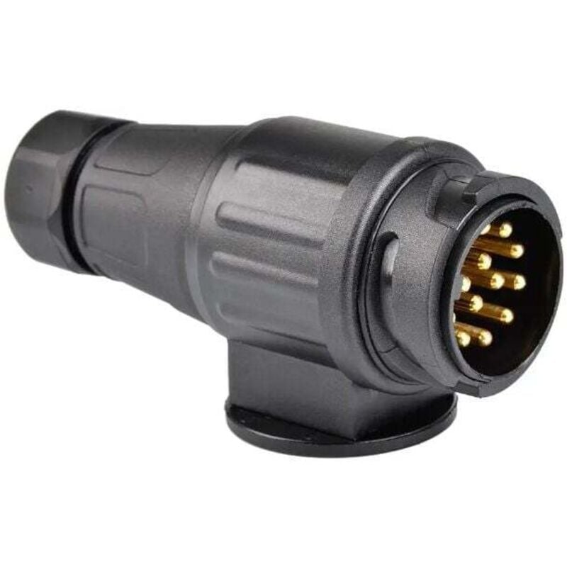 13-poliger Stecker, 12 V, 13-polige Steckdose, Anhängerkupplung Typ N, Fahrzeugterminal, Autoanhängersteckdose, europäische Nylon-Anhängersteckdose,