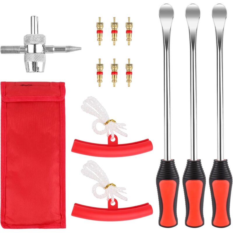 13-teiliges Reifenheber-Werkzeug, Motorrad-Reifenheber, Auto-Reifenheber, Felgenschutz und Ventile, manuelles Reifenheber-Werkzeug für Motorrad,