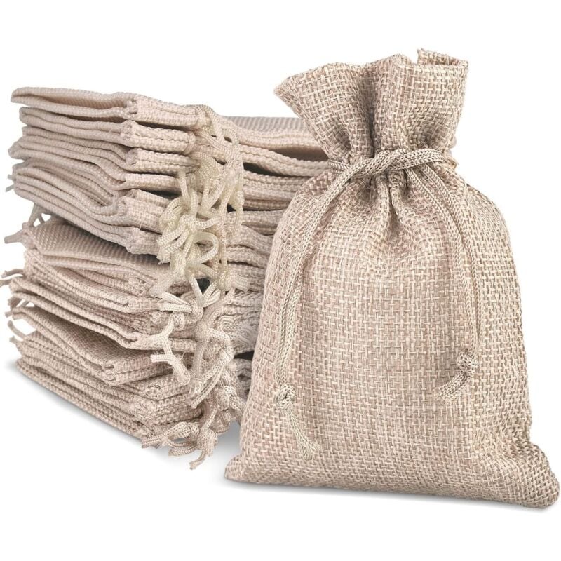 1318cm 100 Jutesäcke Geschenktüten Lavendel Süßigkeiten Hochzeit Gefälligkeiten