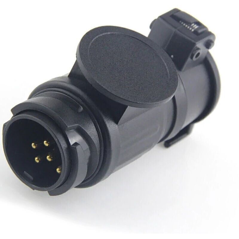 13P-auf-7P-Anhängeradapter für Standard-Eurostecker, elektrischer Stecker für LKW-/Wohnwagen-/Anhängerkupplung