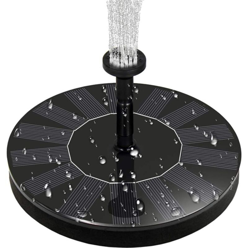 1,4-W-Solarbrunnen für Vögel, Fische, Teich, Garten, Terrasse und Rasen