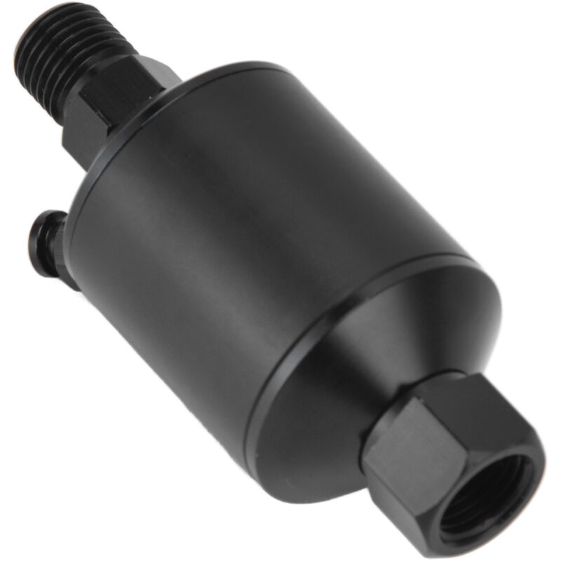 1/4 Zoll Wasser- und Ölabscheider, 1/4 Zoll NPT Luftkompressor Wasserabscheider Druckluftfilterregler 3,3 x 1,4 Zoll (Schwarz)