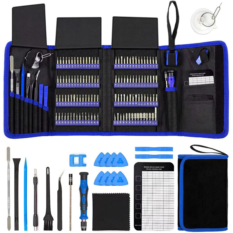 142-teiliges Präzisions-Schraubendreher-Set, professionelles Elektronik-Reparatur-Tool-Set für die Reparatur von Computern, PCs, Laptops, Tablets,