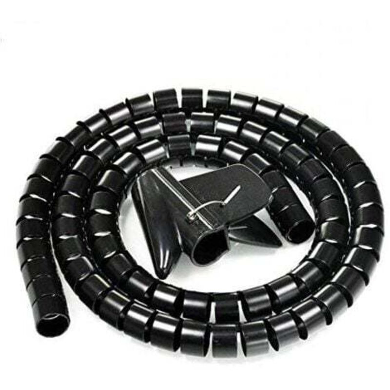 1,5 Meter, flexibles Kabel, zuschneidbar, Spiralschlauch, Kabel-Organizer, Kabelschlauch, Kabelhülle, Kabelwickel, Kabel-Organizer für pc, tv, dvd,