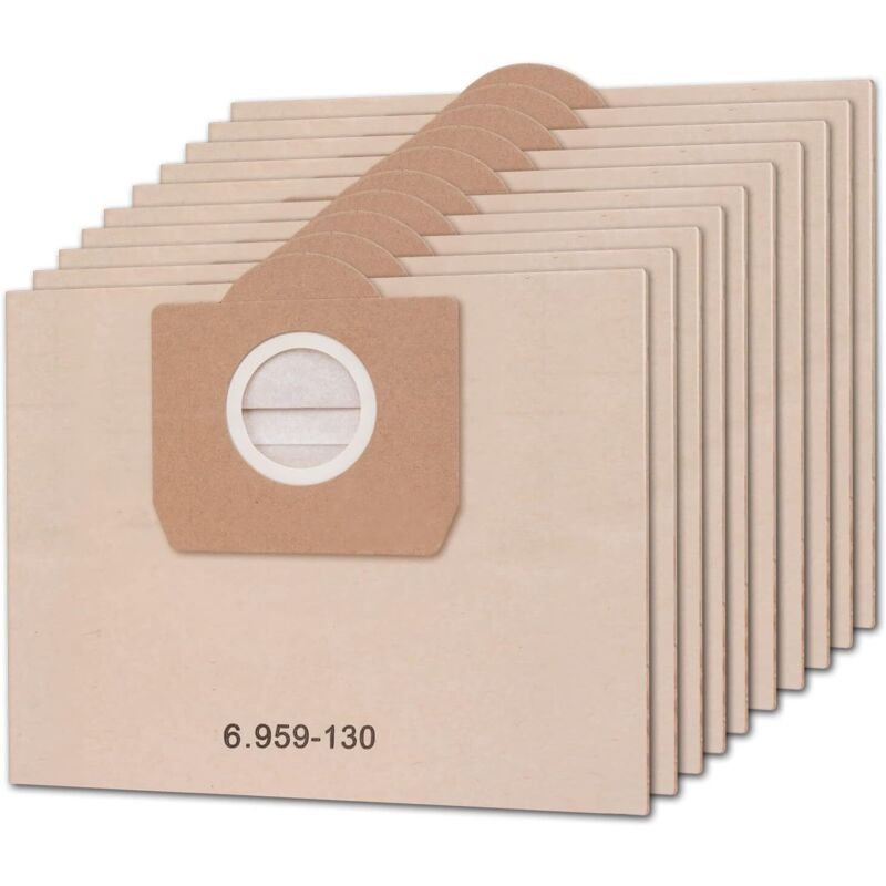 15 Stück WD3 Staubsaugerbeutel für Karcher 6.959-130.0 Papier Filtertüten Beutel Kärcher MV3 WD3P Filterbeutel Staubsaugertüten Staubbeutel Paperbags