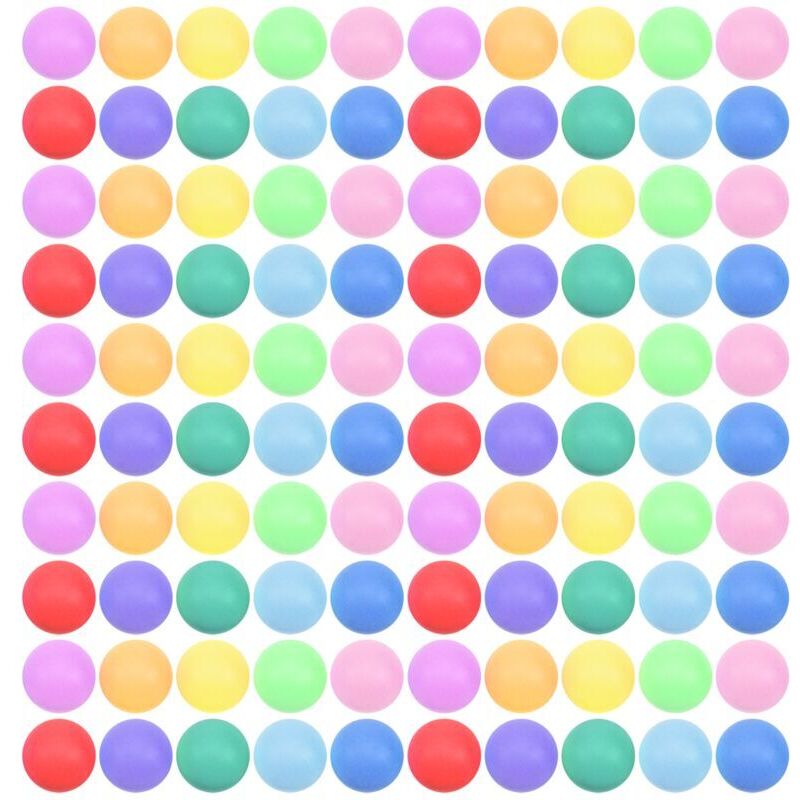 150 mehrfarbige 40-mm-Tischtennisbälle für Unterhaltung, Spiele und Veranstaltungen