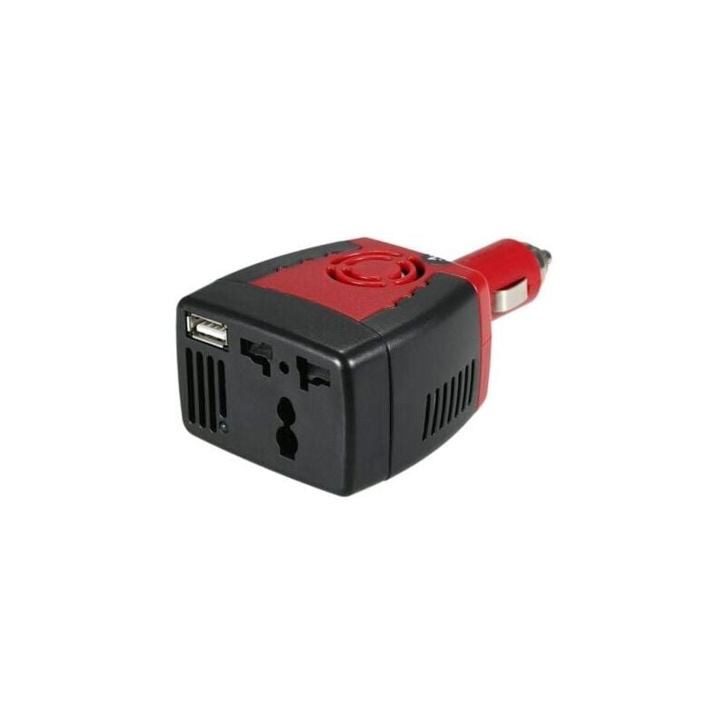 150 w dc 12 v zu ac 220 v Wechselrichter, automatischer Spannungswandler, Auto-Wechselrichter-Adapter mit Zigarettenanzünder, schwarz und rot Mumu