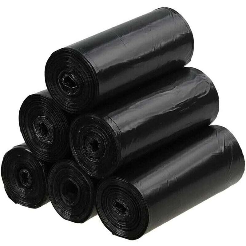 150er-Packung schwarze Müllsäcke (40 l) – Abfallentsorgung – Haushalt/Büro – Strapazierfähiger Kunststoff – Für Haushalt und Büro