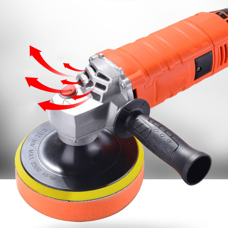 Decdeal - 1580W 220V Elektroauto Polierer Wachsmaschine Möbel Polieren Einstellbare Geschwindigkeit